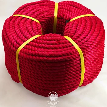تصویر طناب رنگی قرمز 14 میلی متر ا Simple colored rope - red Simple colored rope - red