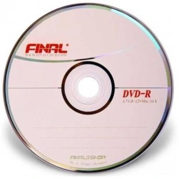 تصویر دی وی دی خام فینال FINAL DVD مدل DVD-R 