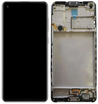 تصویر تاچ و ال سی دی گوشی سامسونگ آ21 اس با فریم اصلی  LCD SAMSUNG A21 S (a217) ORIGINAL WITH FRAME 
