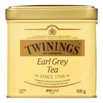 تصویر چای سیاه ارل گری توینینگز قوطی فلزی - Twinings 