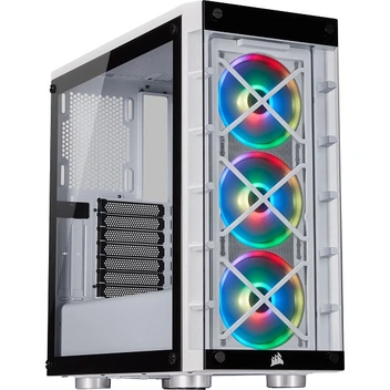 تصویر Corsair iCUE 465X RGB Mid-Tower ATX Smart Case – White 