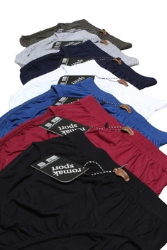 تصویر شورت اسلیپ مردانه ۱۰۰٪پنبه - سرمه ای / XL ا Men's 100% cotton slip shorts Men's 100% cotton slip shorts