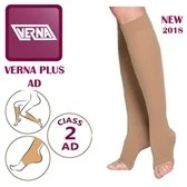 تصویر جوراب واریس ورنا پلاس مدل AD زیر زانوی کفه دار ا Verna Plus AD Varicose Socks Verna Plus AD Varicose Socks