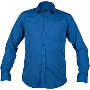 تصویر پیراهن اسلیم فیت مردانه نخی کلاسیک مدل 0197 آبی تیره XL  سراآلبا 