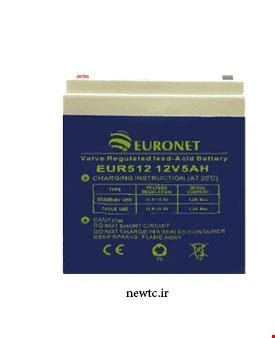 تصویر باتری شارژی 12 ولت 5 آمپر EURONET مدل NP5.0-12 ا Rechargeable battery 12 volt 5 Amps EURONET NP5.0-12 model Rechargeable battery 12 volt 5 Amps EURONET NP5.0-12 model