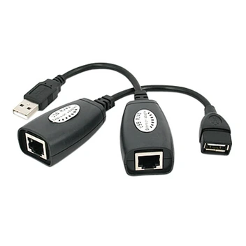 تصویر افزایش طول USB با کابل شبکه تا 50 متر (USB RJ45) 