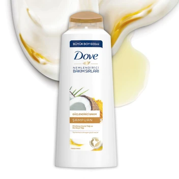 تصویر شامپو تقویت کننده حاوی روغن نارگیل و زردچوبه 600میل داو ا Dove Shampoo Coconut Oil And Turmeric 600ml Dove Shampoo Coconut Oil And Turmeric 600ml