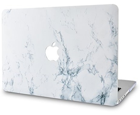 KECC Laptop Case for MacBook Air 13 Plastic Case Hard Shell Cover A1466/A1369 White Marble 2 