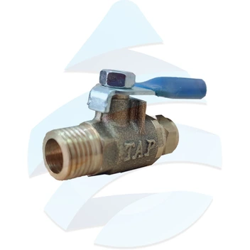 تصویر شير گازي ورودي 1/2 به شيلنگ 6 خانگي ا Inlet gas valve Inlet gas valve