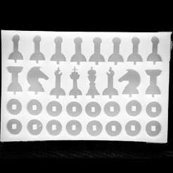 تصویر قالب سیلیکونی قالب مهره شطرنج 