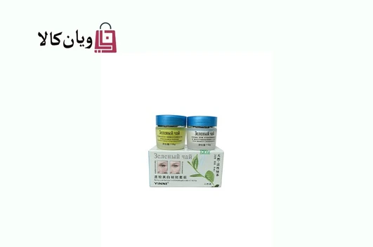 تصویر کرم دو قلو ضد لک و سفید کننده YINNI عصاره چای سبز 