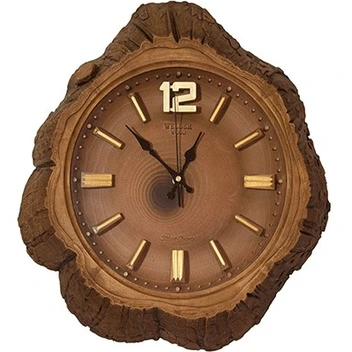 تصویر ساعت دیواری ولدر وود طرح کنده درخت ا Welder Wood Trunk Design Wall Clock Welder Wood Trunk Design Wall Clock