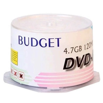 تصویر دی وی دی خام باجت 16x بسته 50 عددی ا Budget DVD-R Pack of 50 Budget DVD-R Pack of 50