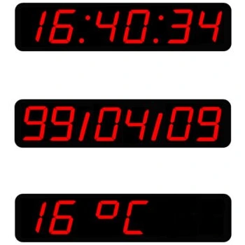 تصویر ساعت و تقویم دیجیتالی دیواری مدل ۶۵_۱۵ 