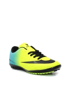تصویر کفش ورزشی فوتبال چمن زرد 