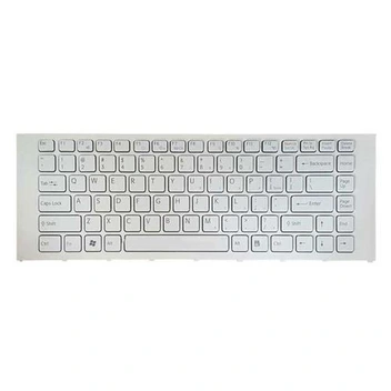 تصویر کیبرد لپ تاپ سونی VPC-EA سفید-با فریم ا Keyboard Laptop Sony VPC-EA White with Frame Keyboard Laptop Sony VPC-EA White with Frame