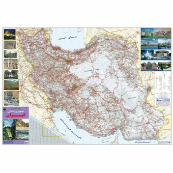 تصویر نقشه راهنمای جمهوری اسلامی ایران مدل گیتاشناسی نوین 