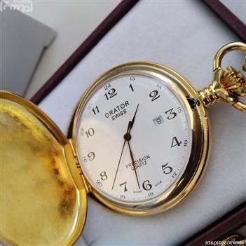 تصویر ساعت جیبی ORATOR اصل سوئیس اورجینال آکبند قدیمی 