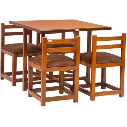 تصویر میز و صندلی ناهارخوری ۴ نفره گالری چوب آشنایی مدل ۰۰۶ 