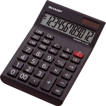 تصویر ماشین حساب رومیزی شارپ مدل EL-123N |مشکی ا SHARP EL-123N Calculator SHARP EL-123N Calculator