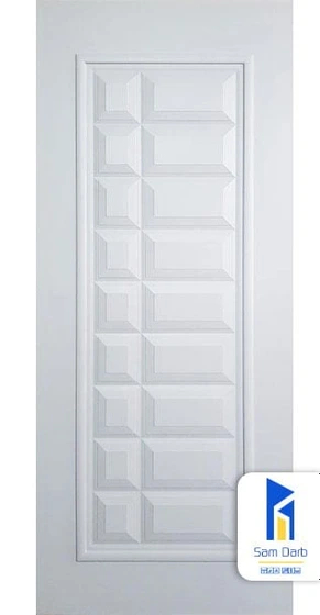 تصویر درب ورودی اتاق سفید PVC-B321 