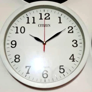 تصویر ساعت دیواری سیتیزن سفید قطر ۳۳ برند سیتیزن - مشکی ا watch watch